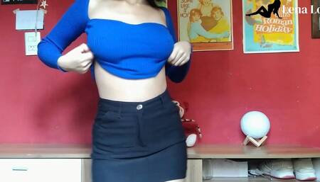 Young Latina teen comes home after breaking up with her boyfriend and records a porn video for her ex's best friend