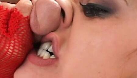 Fantastic sex scene for a busty woman in a hot sex scene