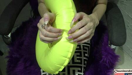 Nails against 2 Inflatable circles