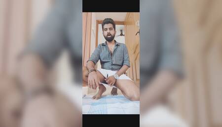 Lungi man in mood