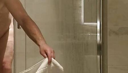 Filmed in the shower room