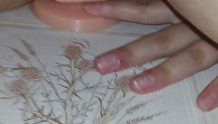 I was horny and I stuck my dick in my tight pussy