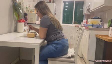 Shameless farting while eating 2