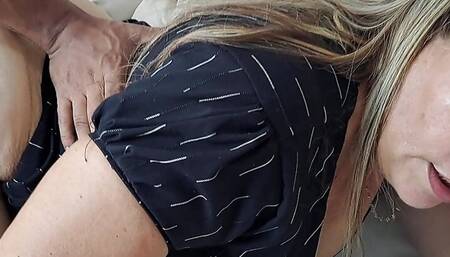 I help my stepson with his homework, his dick distracts me. Part 2. He fucks me rich on the couch