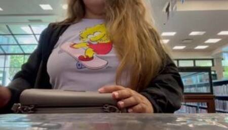 Mj Moore Flashing in the Library