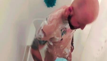 Spying on Ftm Jc Dickerson in the Shower
