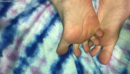 Foot Art -Lightly Hairy