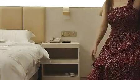 Dating and oral sex with a good-looking lover in a hotel