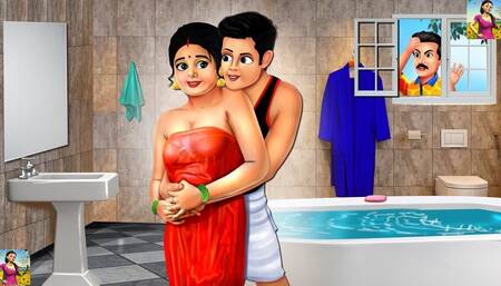 Horny Stepson Fucks Desi Stepmom - Desi Hindi Chudai Audio - Stepmom hardcore - Big Cock Stepson - Animated Cartoon Porn