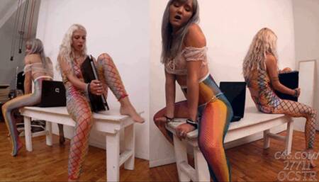 Ella Noir and Abi Horny for your Laptops - Side Views 4K