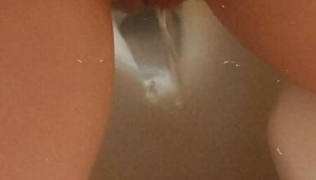 My cute pink pussy peeing!
