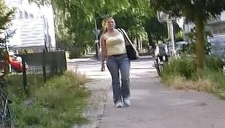 German redhead showing off her amazing masturbation skills