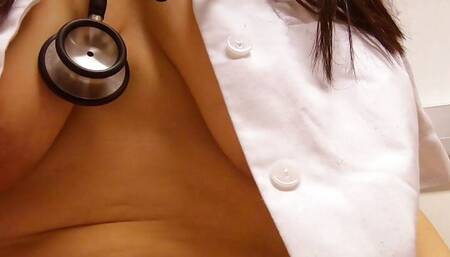 Amateur Milf nurse gets pussy licked and shaking Orgasm