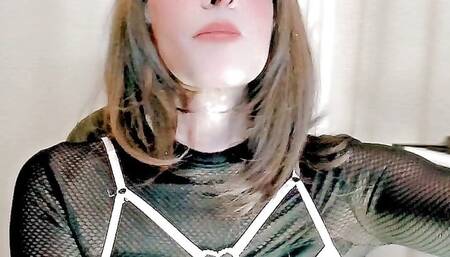 Sissy Slut Cute Lilien Teases Daddy With Her Cock and Cute Looks