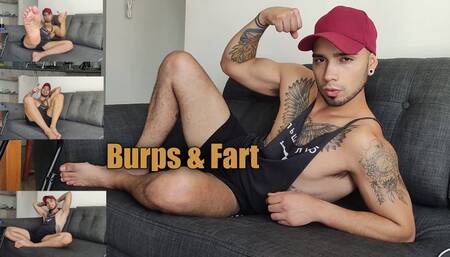 Master Neron - Burps and Farts loudly on his couch