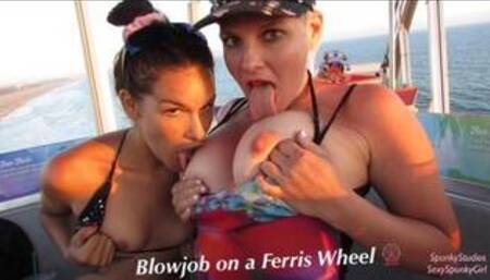 Double BJ on Ferris Wheel with Teen Eden Sin: Outdoor Sex Adventures #13