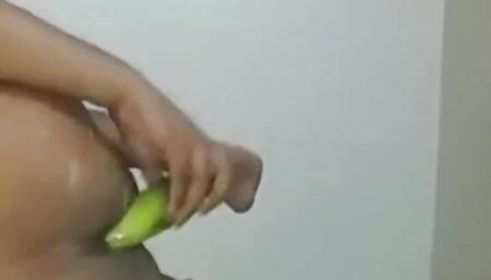 Pathan bache ki gand mari  poora kheera gand me dala  full cucumber in ass