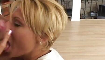 Gangbang with anal sex and lots of hot cum for Amber Wild