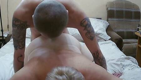 I suck his cock and then he fucks me with a hard dick in the pussy and ass