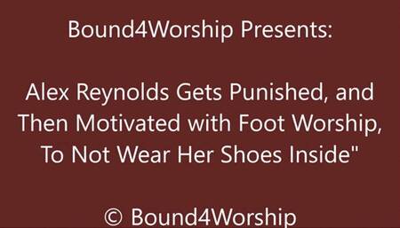 Alex Reynolds Gets Bound Foot Worship for After Wearing Sneakers Inside - WMV