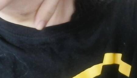 I show my beautiful charming neck. Close-up