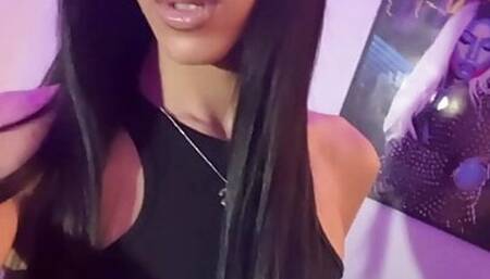 Mixed Transgender Shemale in Sexy Black Goth Lingerie. Just Turned 18 and Ready For a Good Time.