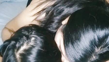 Lesbian getting clit massage and orgasm