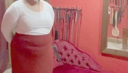 Mistress Lady Fire disciplines a naughty girl Part 1