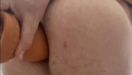 Huge Plug in my smooth ass