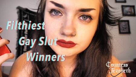 Filthiest Gay Slut WINNERS