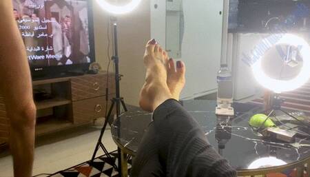 foot fitsh cum on my foot