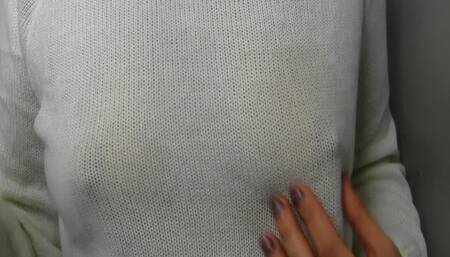 sweater wet because milk