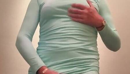 Blue Dress Hard Cock