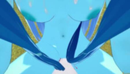 Pokemon Hentai Furry - POV Glaceon Boobjob and Fucked by Cinderace