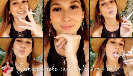 Summersmoke in a Straw Hat and Cute Lil Dress