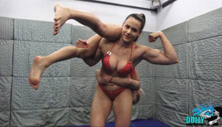 Dolly lift and carries Nikki