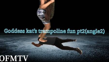 Goddess Kat’s trampoline fun PT2 (angle2)