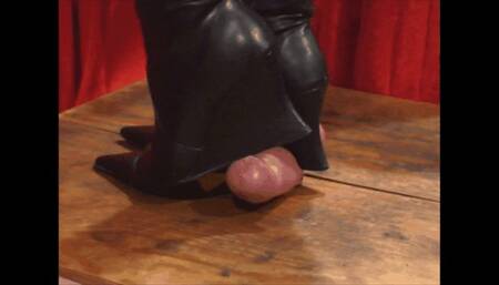 Letting my wedge boots sink in deep slave view HD
