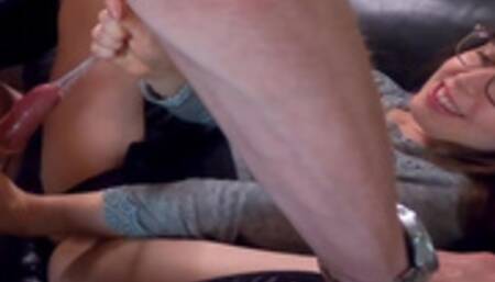 fucking my female roommate she takes condom off and makes me creampie her ????????????