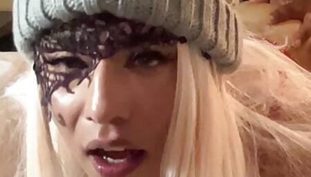 Sissy Slut Crystals worshipping big black dick