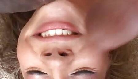 Gangbang with blowjob fuck and creamy cum for Mysti May