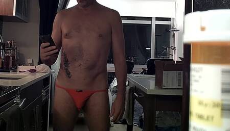 Redneck gay daddy A. Ethan Astrid tries to take John Holmes Jr. dildo. up his busted ass.