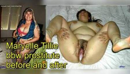 Maryelle Tillie bbw granny prostitute dressed undressed