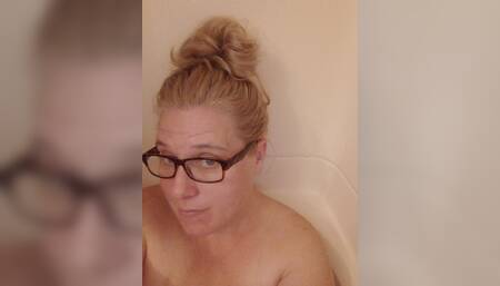 Bathtub and a shave