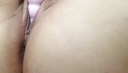 POV- masturbation and orgasm with dildo