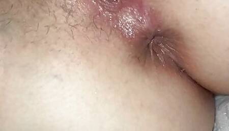 Candy wide open and shoving her fingers deep into her pussy