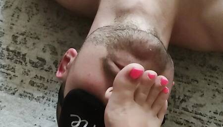 Sniffing Sweaty Feet In Socks