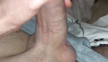 amateur german boy with huge fat cock masturbating and cumming