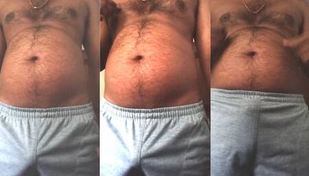 Mature Daddy Bulge and Hairy Cock
