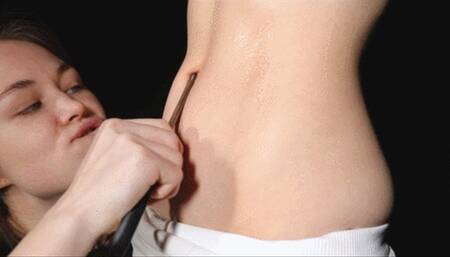 She destroys belly of the poor girl (HD)